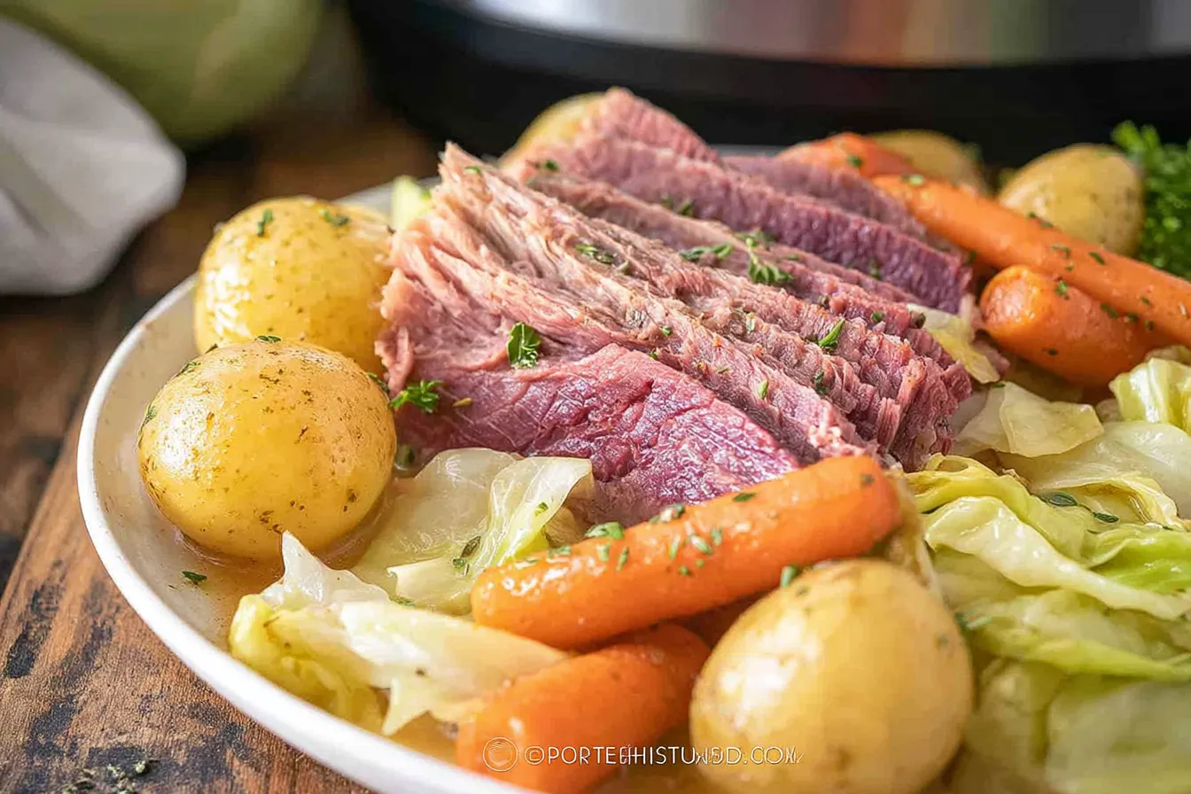 Slow Cooker Corned Beef and Cabbage