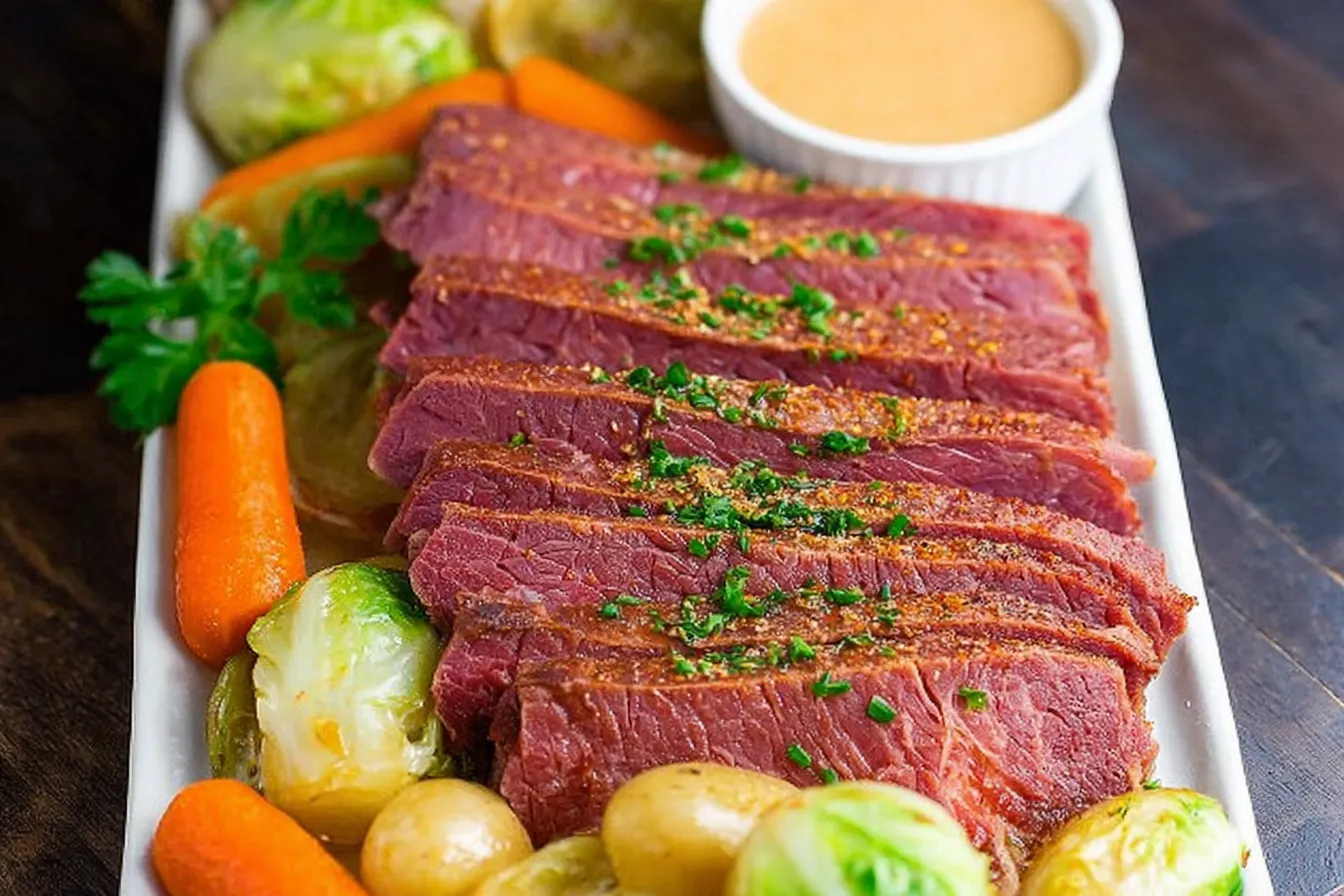 Slow Cooker Corned Beef for St Patricks Day - Comfort Food