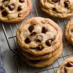 Soft & Chewy Chocolate Chip Cookies Freshly Baked