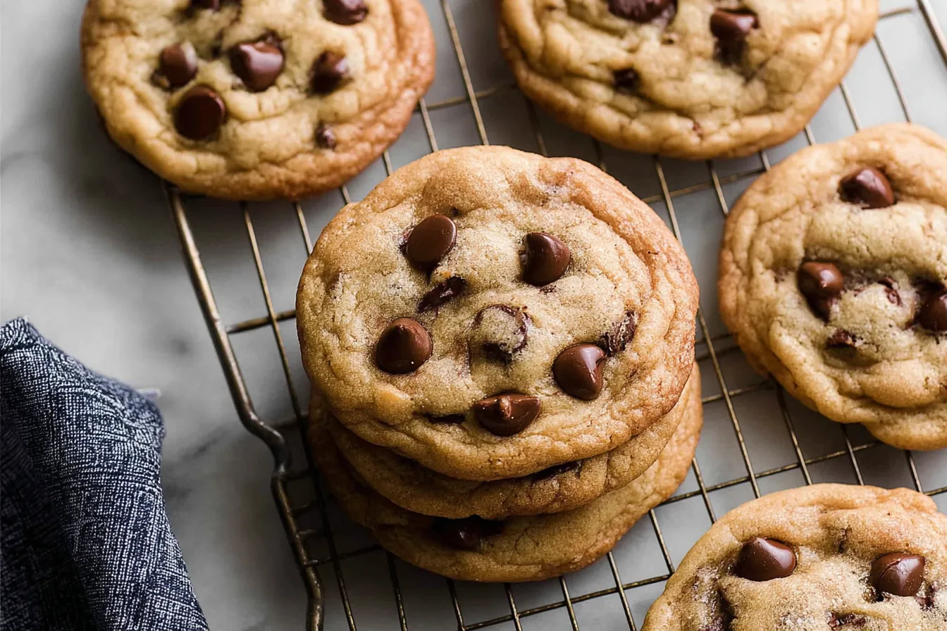 Soft & Chewy Chocolate Chip Cookies Freshly Baked