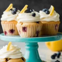 Delicious Spring Lemon Berry Cupcakes Ready to Serve