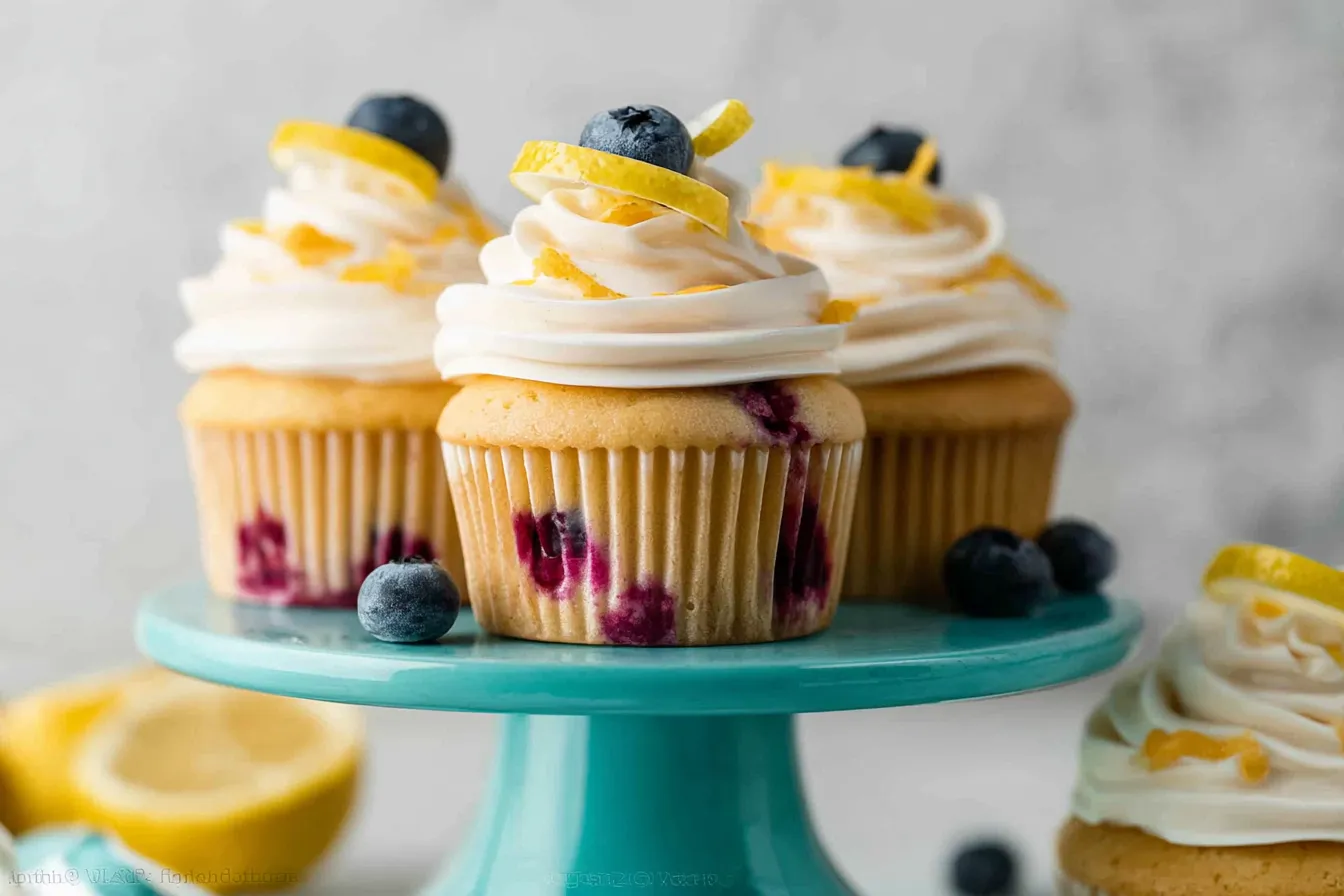 Spring Lemon Berry Cupcakes