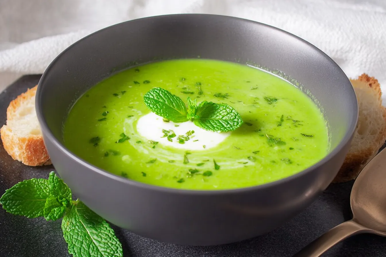 Spring Pea and Mint Soup