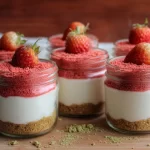 Strawberry Crunch Dessert Cups Ready to Serve