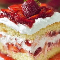Strawberry Shortcake Dessert Plate