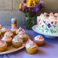 Wildflower Birthday Cupcakes: A Delightful Celebration Treat Wildflower Birthday Cupcakes in Vibrant Colors