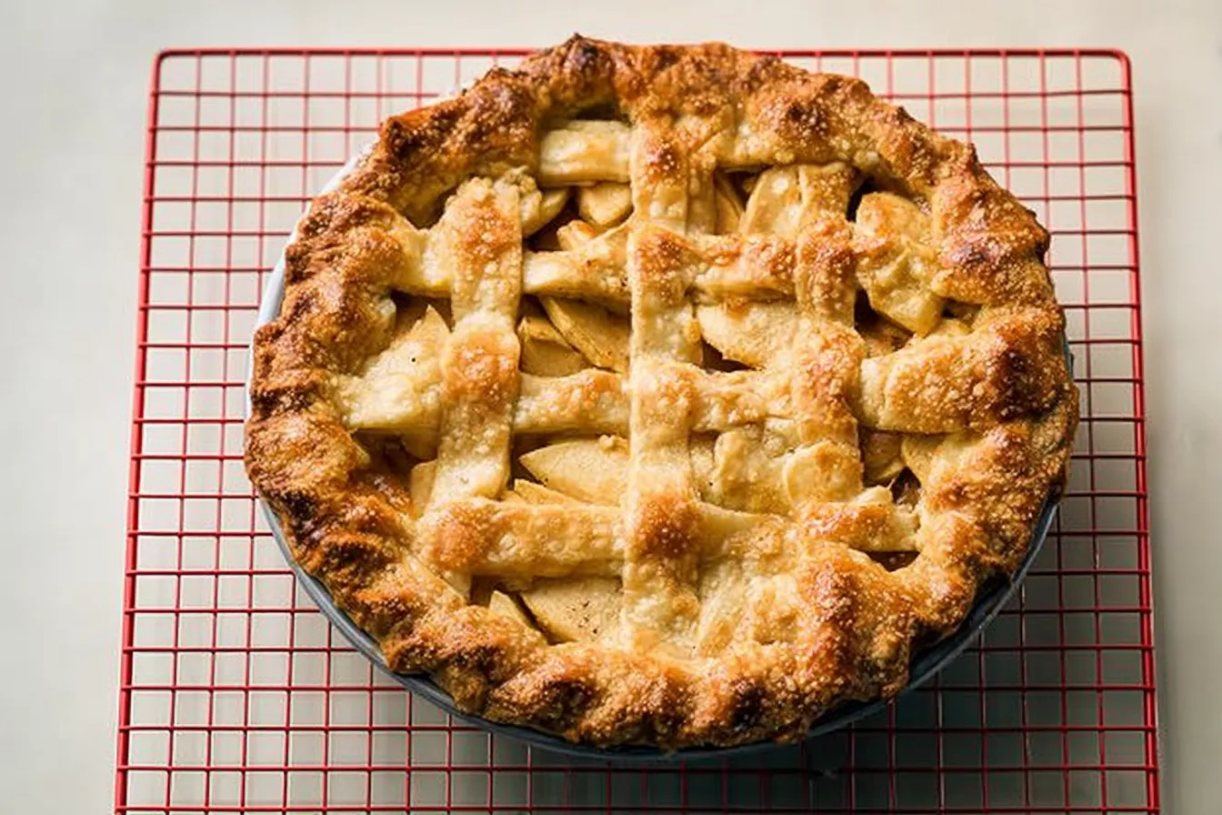 Homemade Apple Pie Fresh Out of the Oven