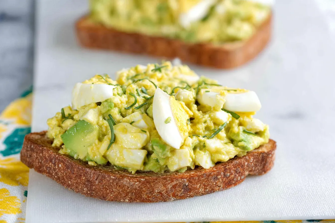Delicious Avocado Egg Salad Sandwich Ready to Serve
