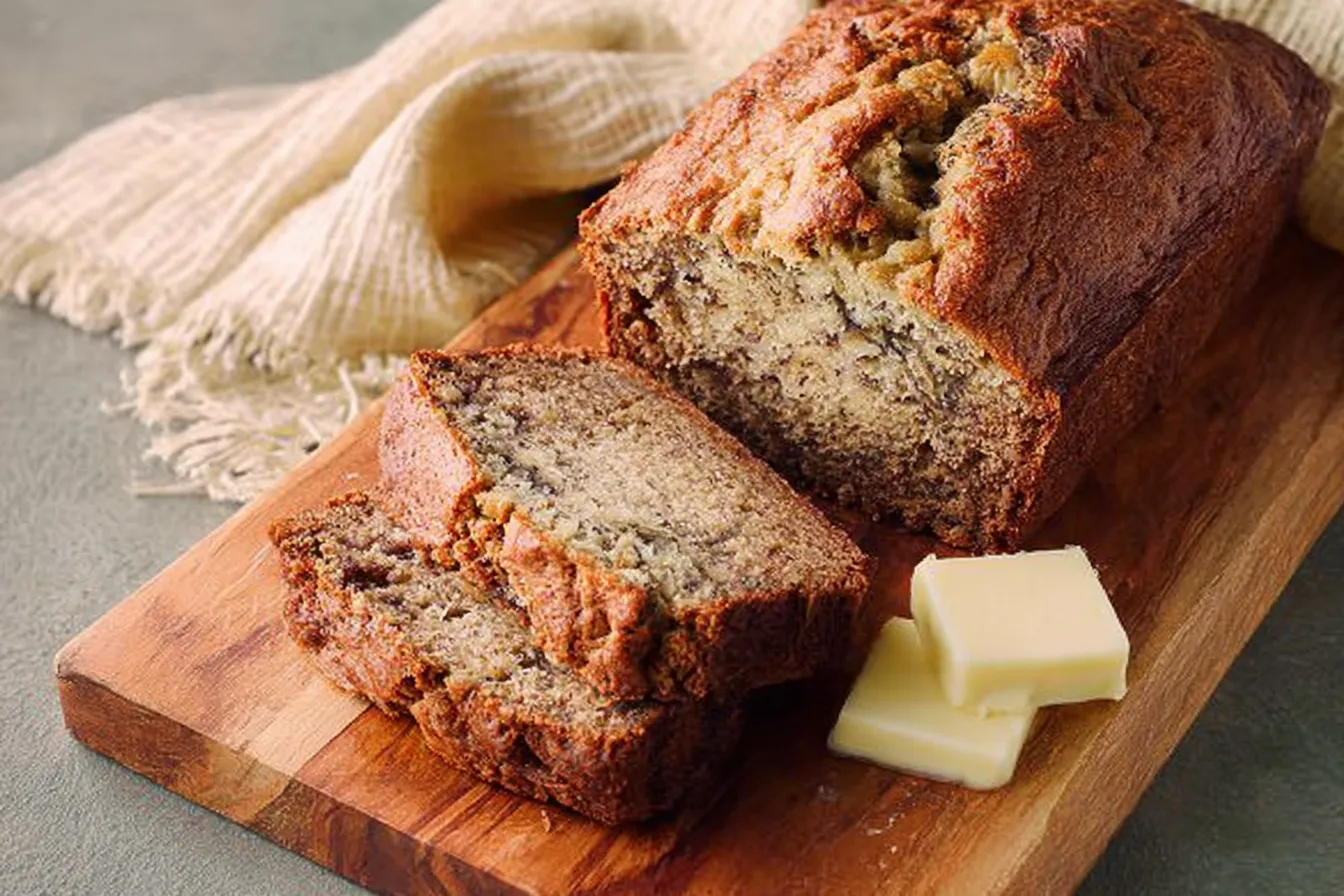 Delicious Homemade Banana Bread Slices