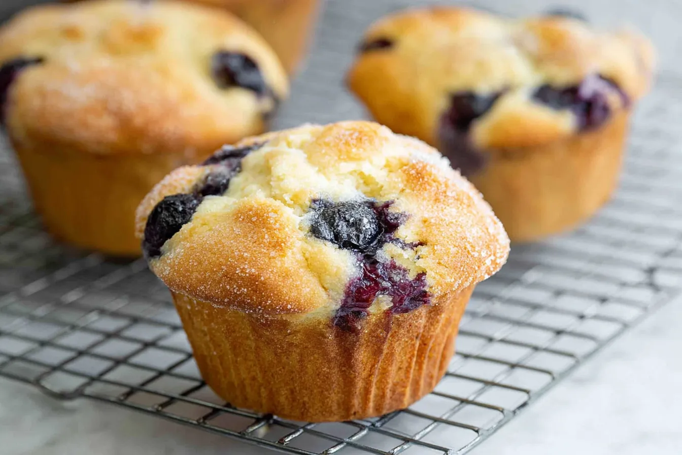 Freshly Baked Blueberry Muffins Ready to Enjoy
