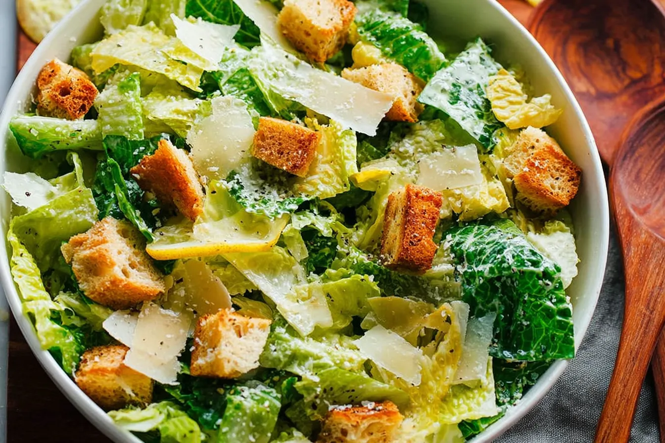 Perfect Caesar Salad with Homemade Dressing