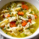 Delicious Chicken Noodle Soup in a Bowl