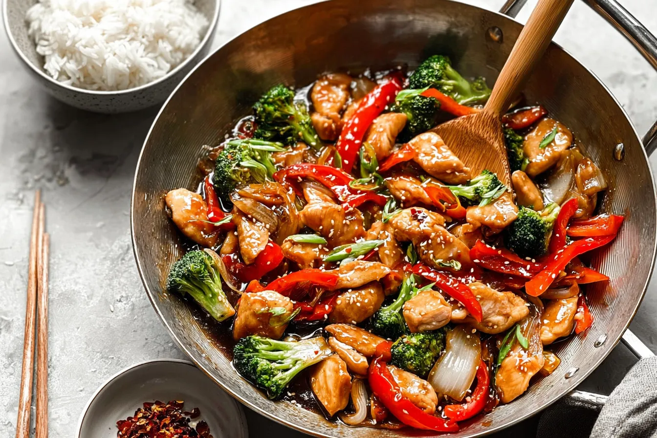 Colorful Chicken Stir Fry with Fresh Vegetables