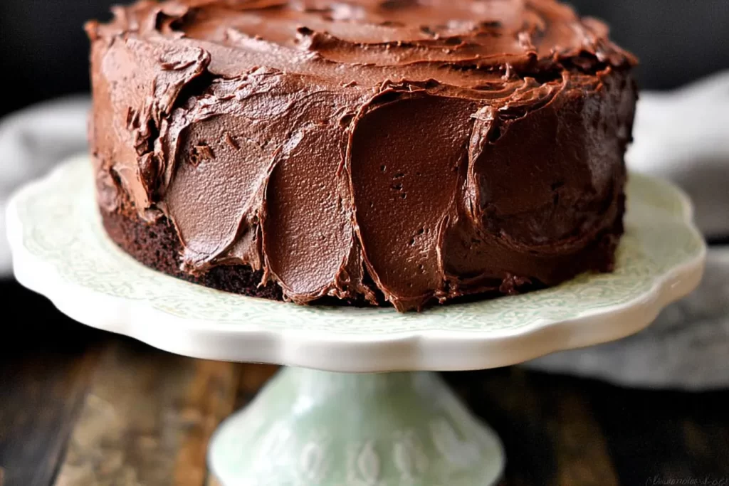 Decadent Chocolate Cake with Chocolate Frosting