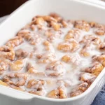 Cinnamon Roll Casserole Drizzled with Icing