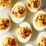 Classic Deviled Eggs Platter Ready for Serving