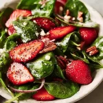 Classic Strawberry Spinach Salad with Poppy Seed Dressing Freshness