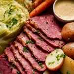 Corned Beef and Cabbage on a Plate