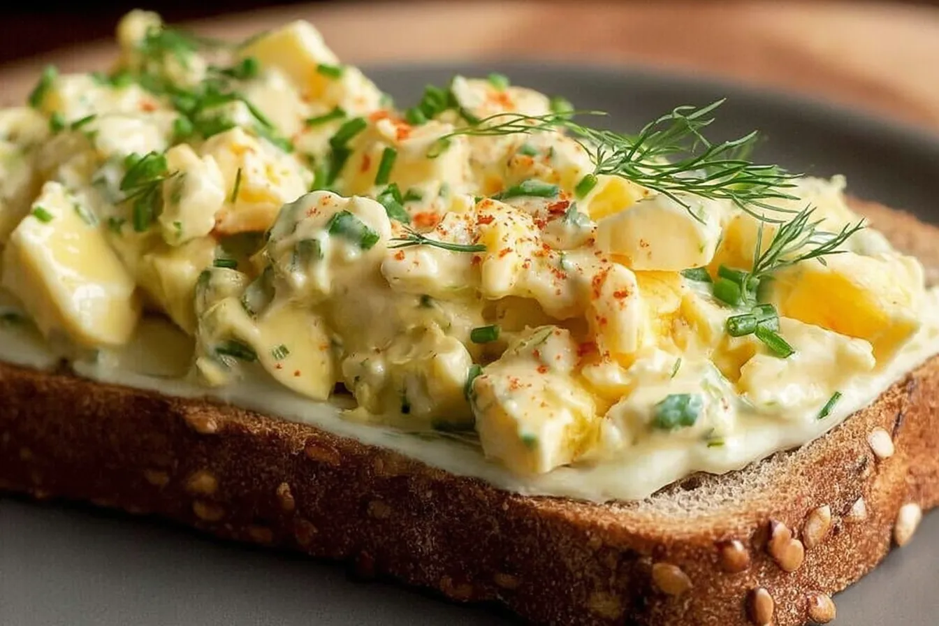 Egg Salad Sandwich with Greek Yogurt