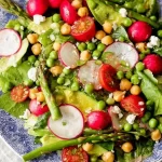 Fresh Spring Garden Salad Close-Up