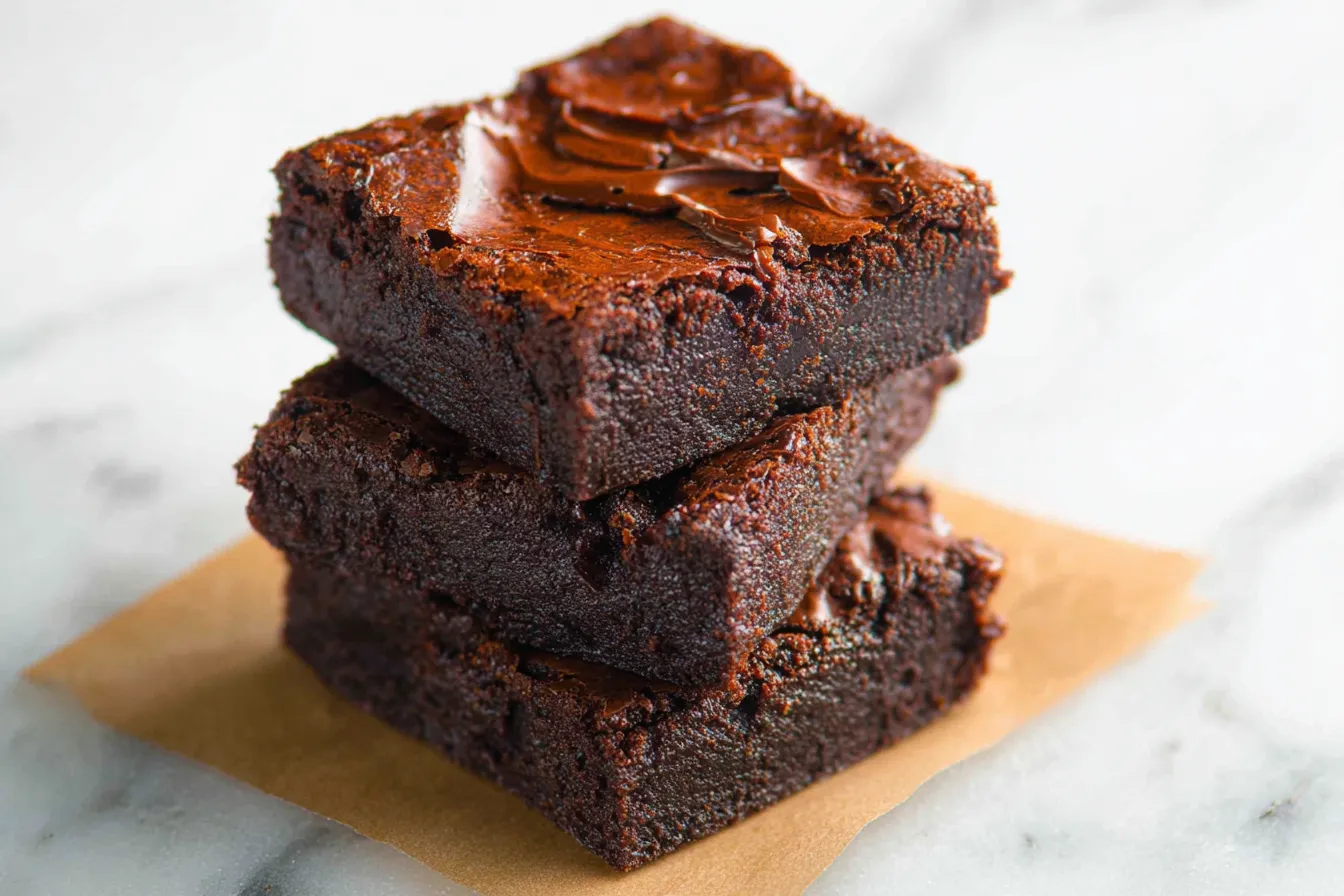 Fudgy Chocolate Brownies Freshly Baked