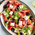 Vibrant Greek Salad with Fresh Ingredients