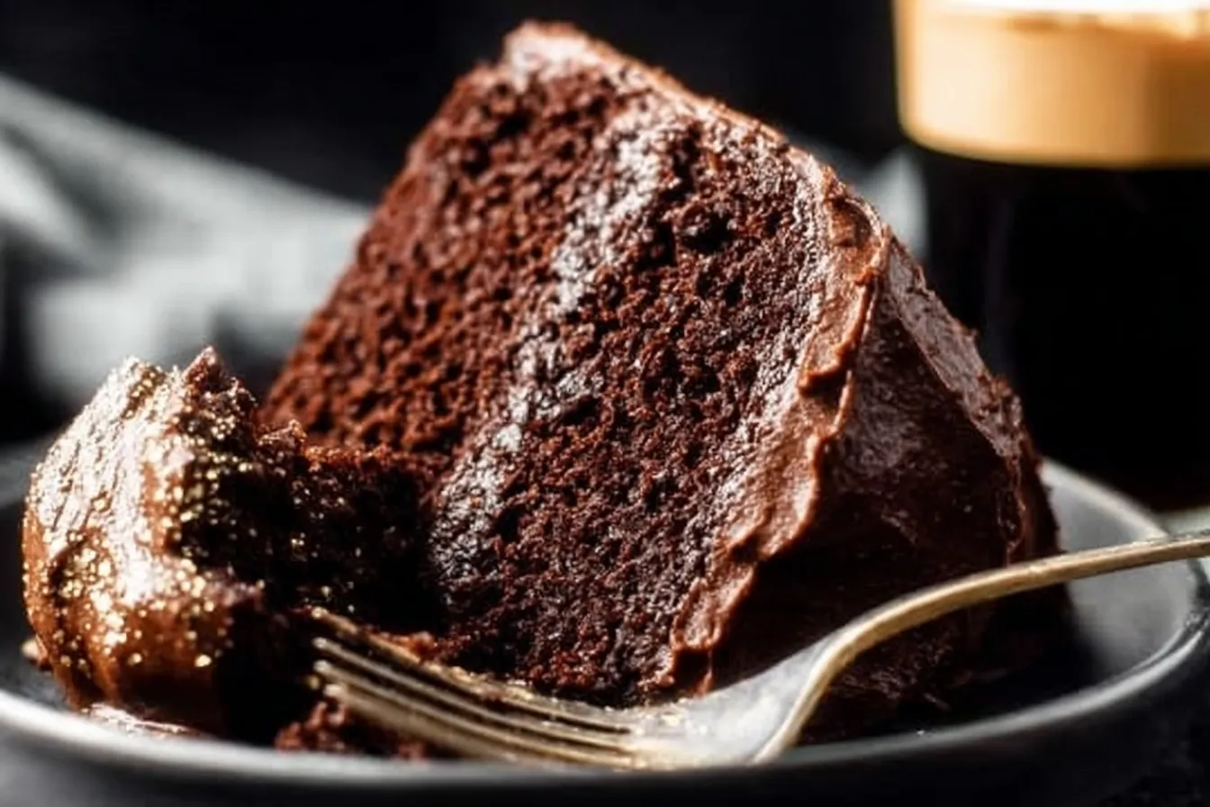 Decadent Guinness Chocolate Cake Slices