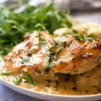 Honey Mustard Chicken Served with Fresh Vegetables