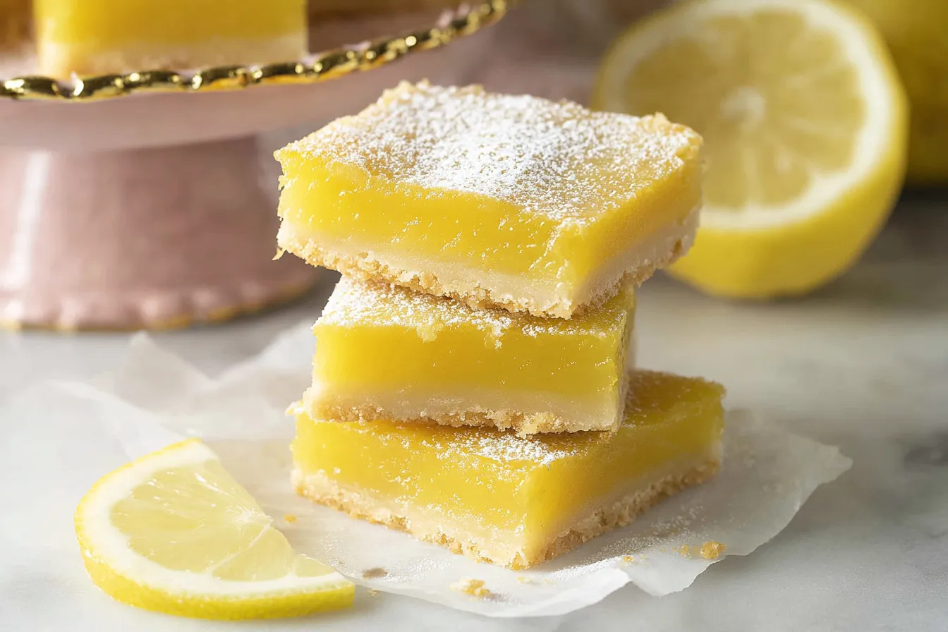 Lemon Bars with Shortbread Crust - Delicious Homemade Treats