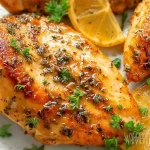 Lemon Garlic Chicken Ready to Serve
