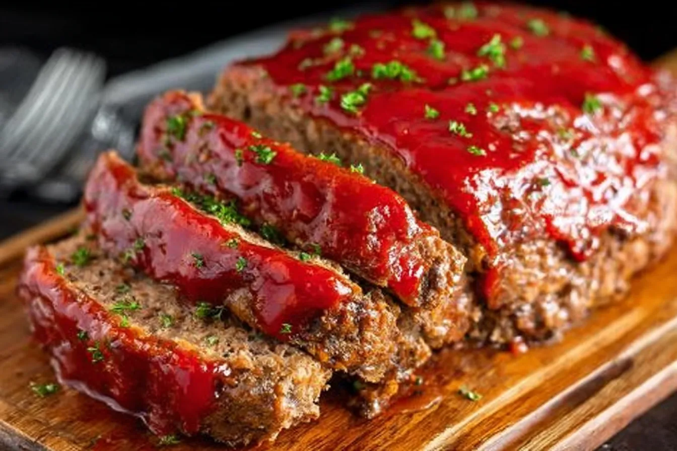Homemade Meatloaf Fresh from the Oven