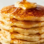 Fluffy Pancakes Stacked High