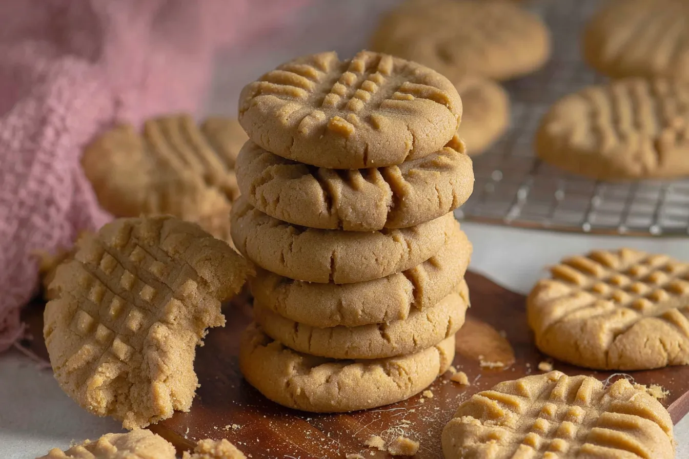 Peanut Butter Cookies Freshly Baked