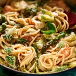 Roasted Vegetable Pasta Primavera Served in a Bowl