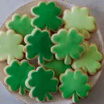 Shamrock Sugar Cookies Freshly Baked