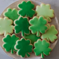 Shamrock Sugar Cookies Freshly Baked