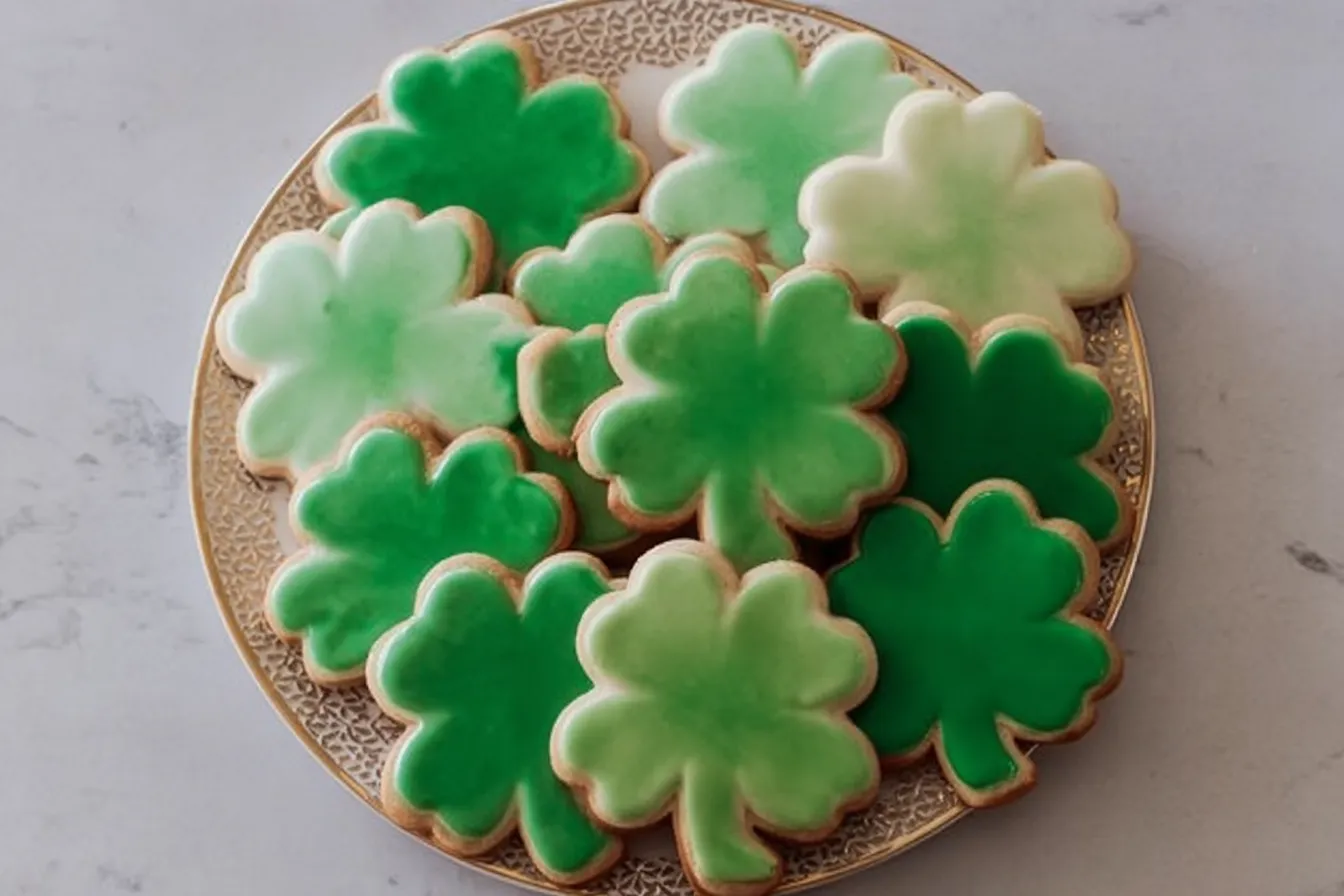 Shamrock Sugar Cookies
