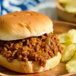Delicious Sloppy Joes on a Plate