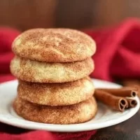 Delicious Snickerdoodle Cookies on a Plate