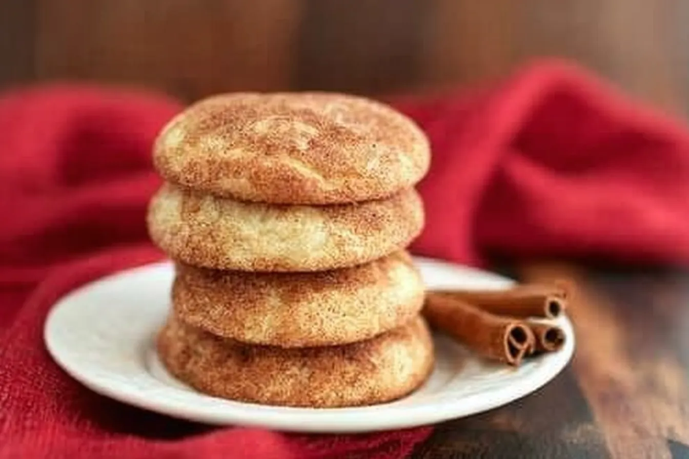 Delicious Snickerdoodle Cookies on a Plate