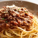 Delicious Spaghetti Bolognese on a Plate