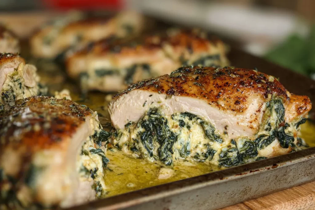 Spinach and Feta Stuffed Chicken