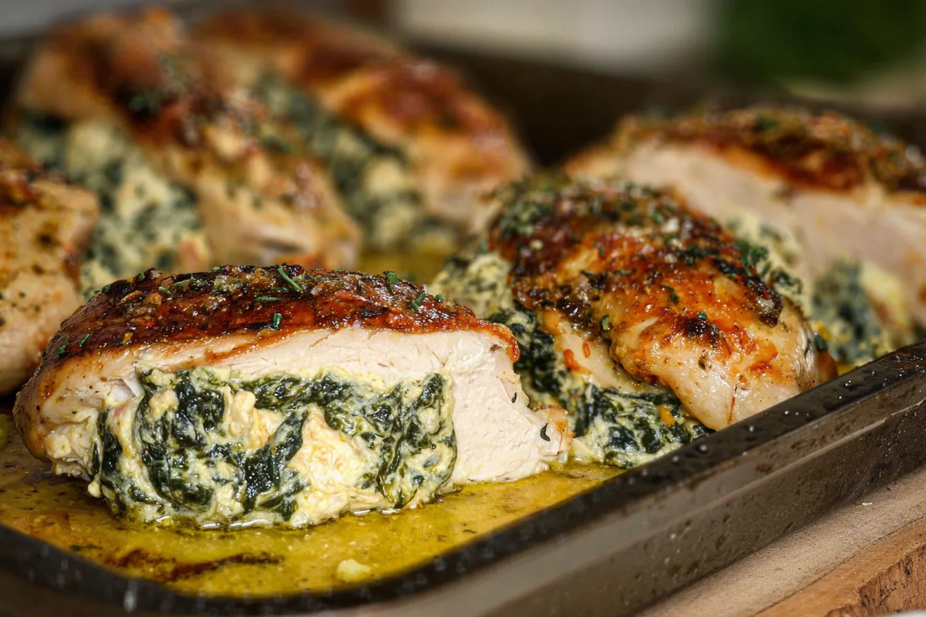 Spinach and Feta Stuffed Chicken