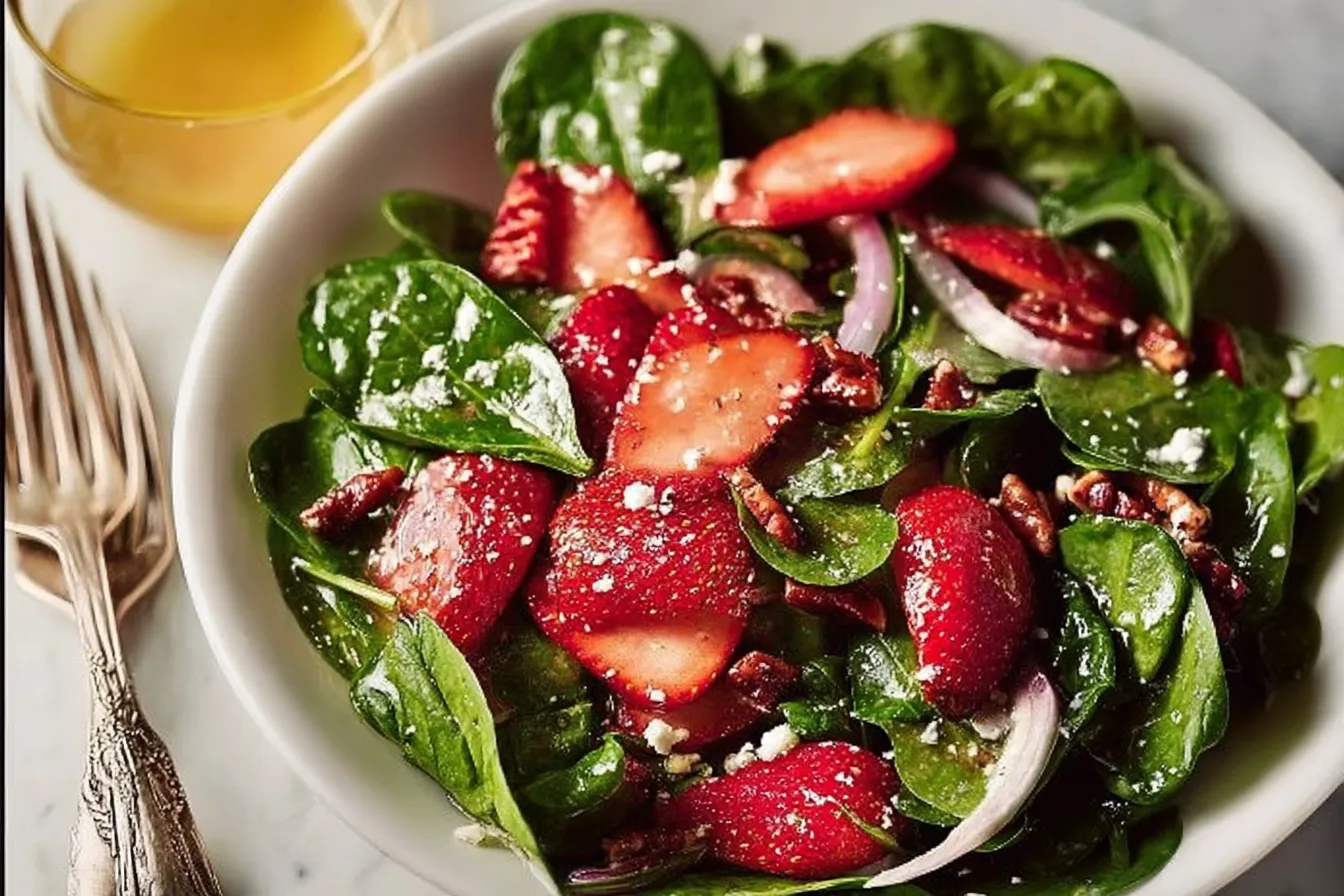 Strawberry Spinach Salad
