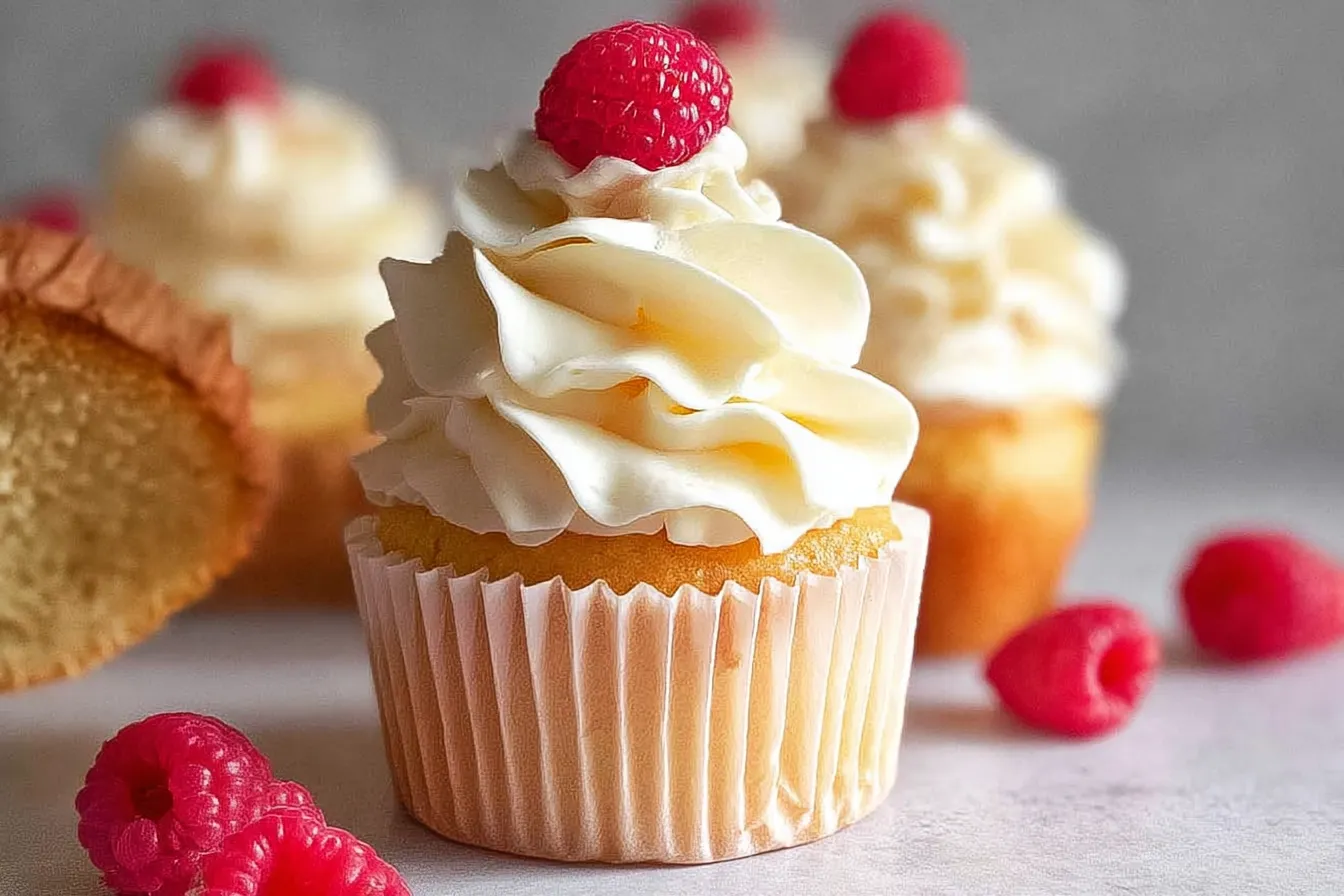 Delicious Vanilla Cupcakes with Buttercream Frosting