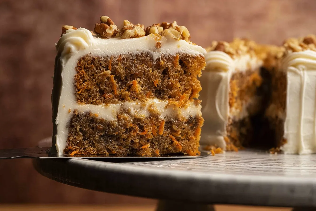 Delicious Vegan Carrot Cake Slices