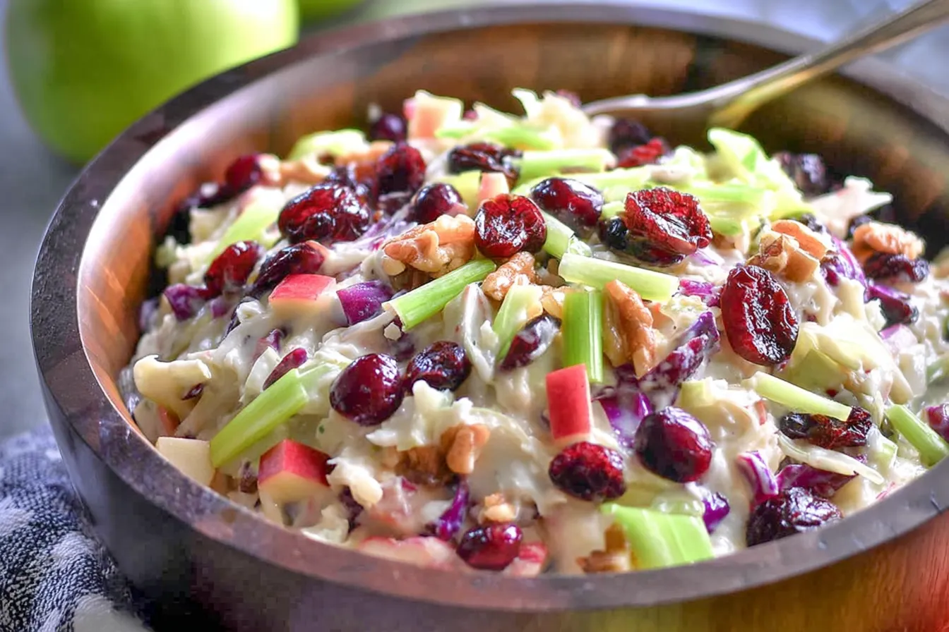 Apple Coleslaw with Cranberries
