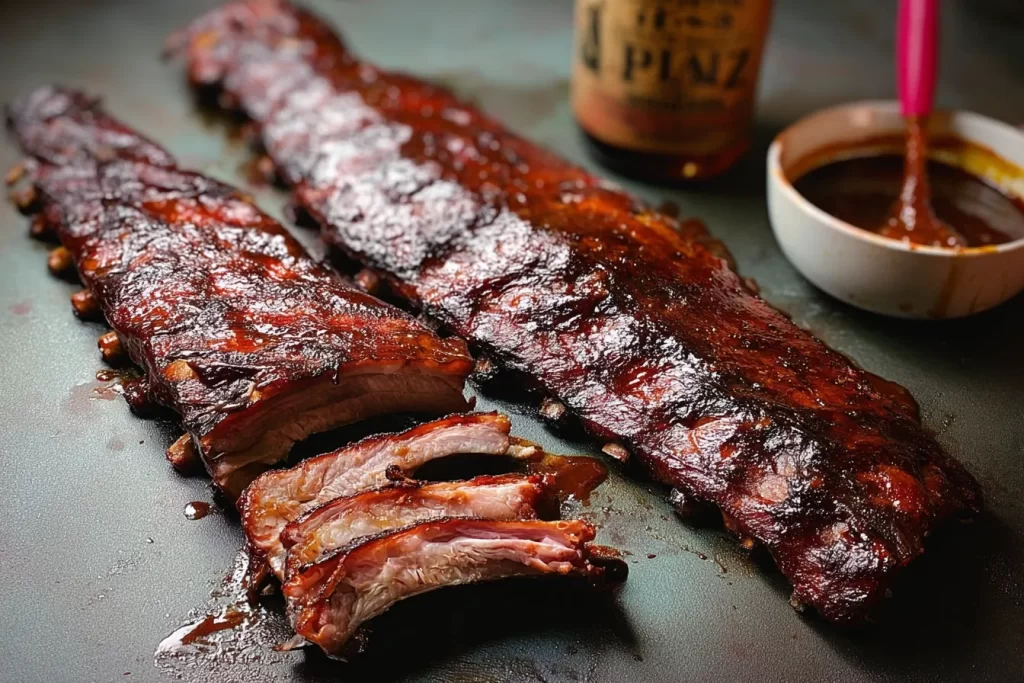 Juicy Baby Back BBQ Ribs Ready to Serve