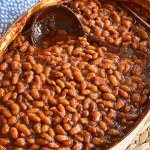 Baked Beans from Scratch in a Rustic Dish