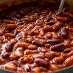 Delicious Baked Beans in a Serving Dish